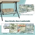thumbnail image 4 of HONEY HOME Outdoor Bench Cushion, 63x20x4 Inch, Tufted Waterproof Swing Cushions with Ties for Patio Bench Window, 4 of 7
