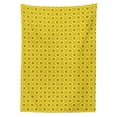thumbnail image 2 of Abstract Tablecloth, Demonstration of Geometrical Motifs Diagonal Elements in Summer Colors, Rectangle Satin Table Cover for Dining Room and Kitchen, 60" X 90", Yellow and Multicolor, by Ambesonne, 2 of 2