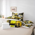thumbnail image 6 of Homewish Baseball Gamer 7pcs Bedding Comforter Set,Ball Sport Game Queen Bedding Sets,Yellow Black White Check Queen Sheet Sets For Boys Kids,Luxury Bedroom Decor, 6 of 8