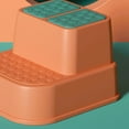 thumbnail image 3 of Toilet Step Stool Plastic Non Slip Heavy Duty Rollover Prevention Tool for Baby Children Red 2 Layers, 3 of 5