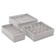 thumbnail image 1 of Caja de almacenamiento de ropa interior de 3 piezas para ropa interior, sujetador, calcetines (gris), 1 of 3