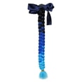 thumbnail image 1 of , 60 cm decoración del cabello Motocross para mujeres, negro y Azul negro kusrkot cola de caballo peluca de pelo, 1 of 7