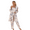 Light Apricot, variant on YUBIKWETE Womens Floral Pajama Set 3 Piece Sleepwear With Robe Camisole And Pants Soft Loungewear
