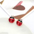 thumbnail image 3 of Red Ladybug Earrings, Handcrafted with Fashion Crystals, Stylized Insect-Shaped Female Jewelry Accessories for Women, 3 of 5