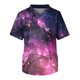 thumbnail image 1 of Men's Short Sleeve V Neck Star Print Chest Pocket Work Top L, 1 of 3