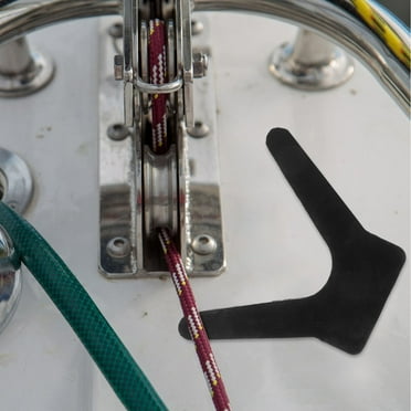 Trailer Winch Stop 6 Inch Boat Trailer Bow Stop | Black Molded Rubber V- Shape | Non-Marking Protection Boat Protection Stop