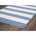 thumbnail image 5 of Garland Rug Beach Stripe Washable Basin Blue/White Bathroom Rug, 21" x 34", 5 of 5