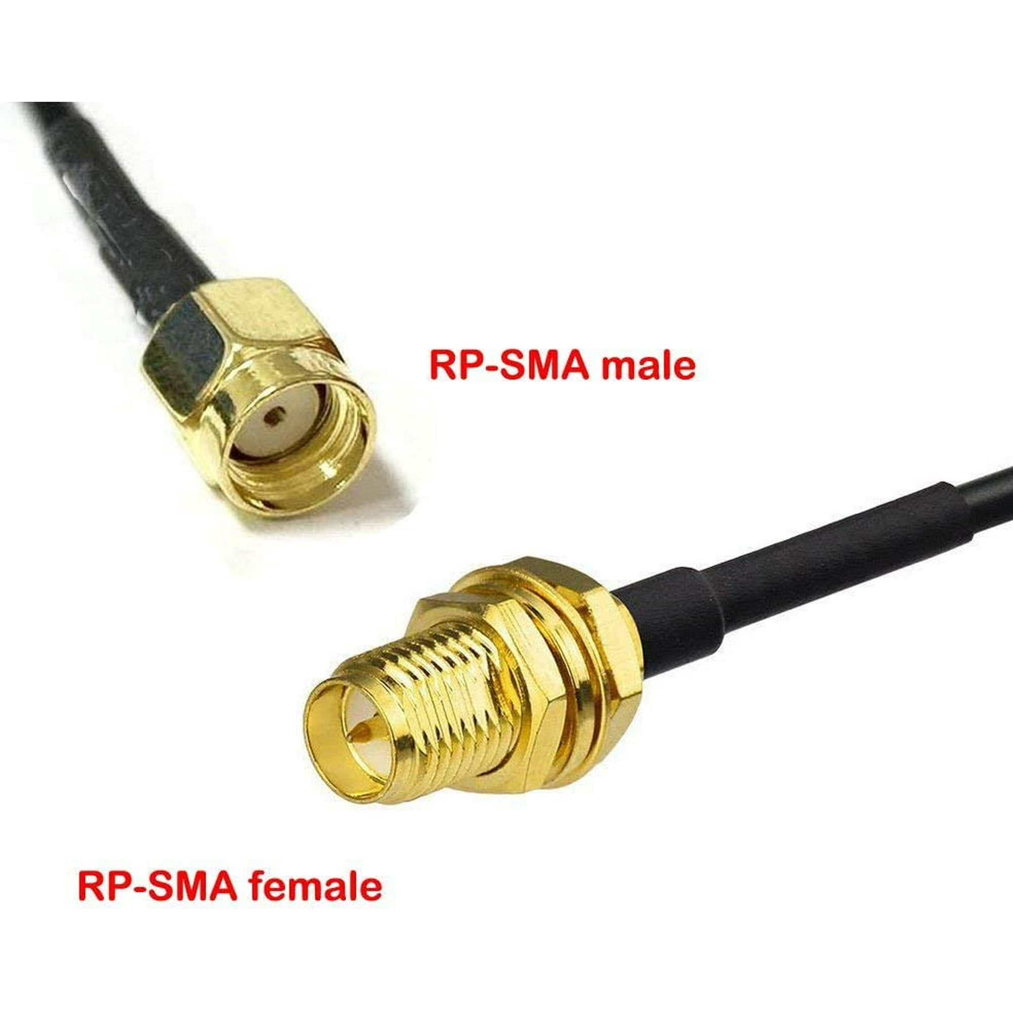 2 Pack SMA Extension Cable RG316 SMA Male to SMA Female WiFi Wireless