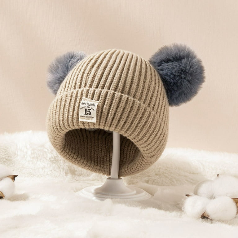 Knitted Hats Doll For Boys Winter Baby Girls Cap Warm Kids Baby Care Irish Baby Clothes Toddler Crazy Hat Baby Gift Baskets Baby Name Signs for