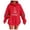 Red, variant on CAIXIA Oversized Hoodies for Women Pullover Cozy Loose Fit Fall Long Sleeve Tops Novelty Print Oversized Sweatshirts for Women with Kangaroo Pocket Fall Clothes