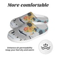 thumbnail image 6 of Lsque The World Map with Cartoon Animals Pattern Womens Comfort Cotton on Scuff With Memory Foam and Anti-skid Sole Slipper-44/45, 6 of 7