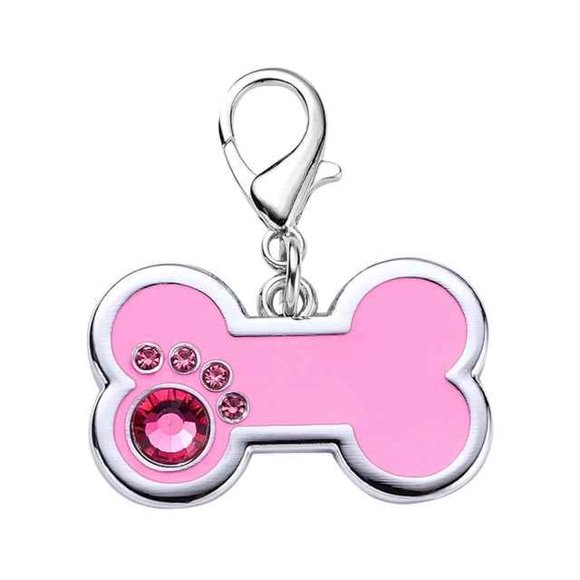 Alloy Pet Dog Tag - Engravable, Customized Info, Lightweight/Durable, Rounded Edges, Universal for Cats/Dogs