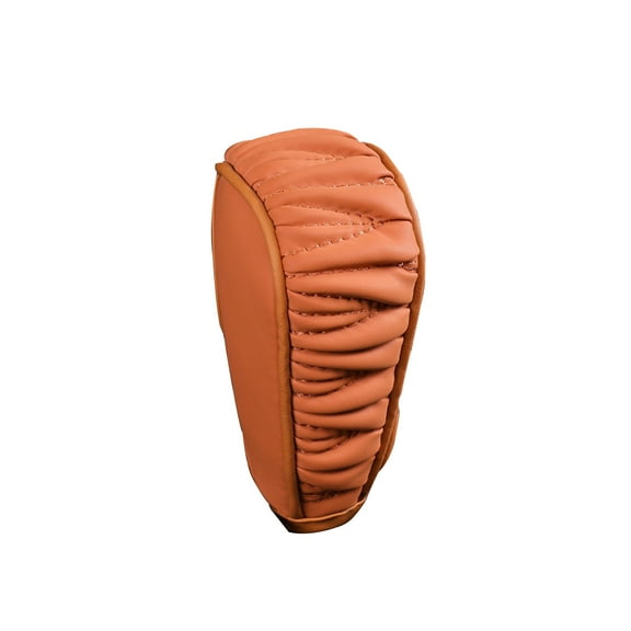 Car Gear Shift Knob, Car Shift Handle Cover Leather Waterproof Dustproof, Universal Gear Shifter Cover Vehicle Interior Decoration Accessories Suitable For Cars,Trucks,SUVs-brown