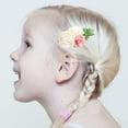 thumbnail image 5 of Pinza para el pelo con flores para niñas, 6 piezas de accesorios para el pelo con flores, 5 of 5