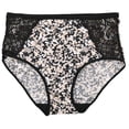 thumbnail image 2 of Delta Burke Women's Plus Size Sexy Panties High Rise Soft Briefs 5 Pack - Lacey Animal Print - 7 Large, 2 of 11