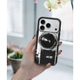 thumbnail image 5 of WIRESTER Shockproof Soft Rubber Cover Case for Apple iPhone 17 Pro 6.3" 2025, Retro Vintage Camera Zoom, 5 of 5