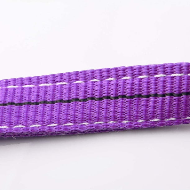 1 X Sling 1 Ton 1m Polyester Woven Flat Slings Lifting Strap for Lifting Goods or Vehicle, Pulling Heavy Goods, Cargo, Crane - Purple