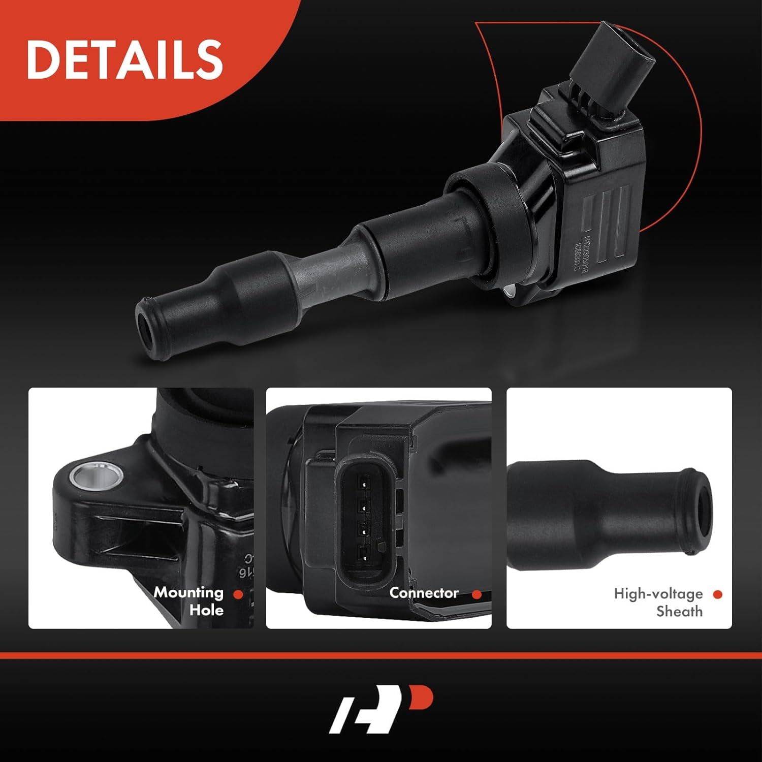 A-Premium Engine Ignition Coil Pack Compatible with Kia Sorento 2018-2020 Sedona 2018-2021, Telluride 2020-2021, Cadenza, Stinger, K900 & Hyundai Palisade & Genesis G80, G70, G90, 3.3L 3.8L, 6-PC Set
