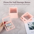 40 Pcs 3D Floating Display Cases for Press On Nails, Clear Nail Storage ...