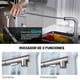 thumbnail image 3 of Grifo para fregadero de bar, grifo de cocina de acero inoxidable con rociador extraíble, moderno grifo monomando para uso general, pequeño mini grifo para RV al aire libre, níquel cepillado, 3 of 7