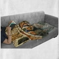 thumbnail image 6 of Venice Soft Flannel Fleece Throw Blanket, Bridge and Traditional Gondola Canals of Famous Touristic City, Cozy Plush for Indoor and Outdoor Use, 60" x 80", Orange Ivory Bluegrey, by Ambesonne, 6 of 6