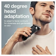 Braun Series 8 8457CC Electric Shaver for Men with Beard Trimmer, Cleaning & Charging Center, Sliver