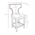 thumbnail image 4 of CorLiving Kings Studded Bonded Leather Counter Height Barstools, 4 of 4