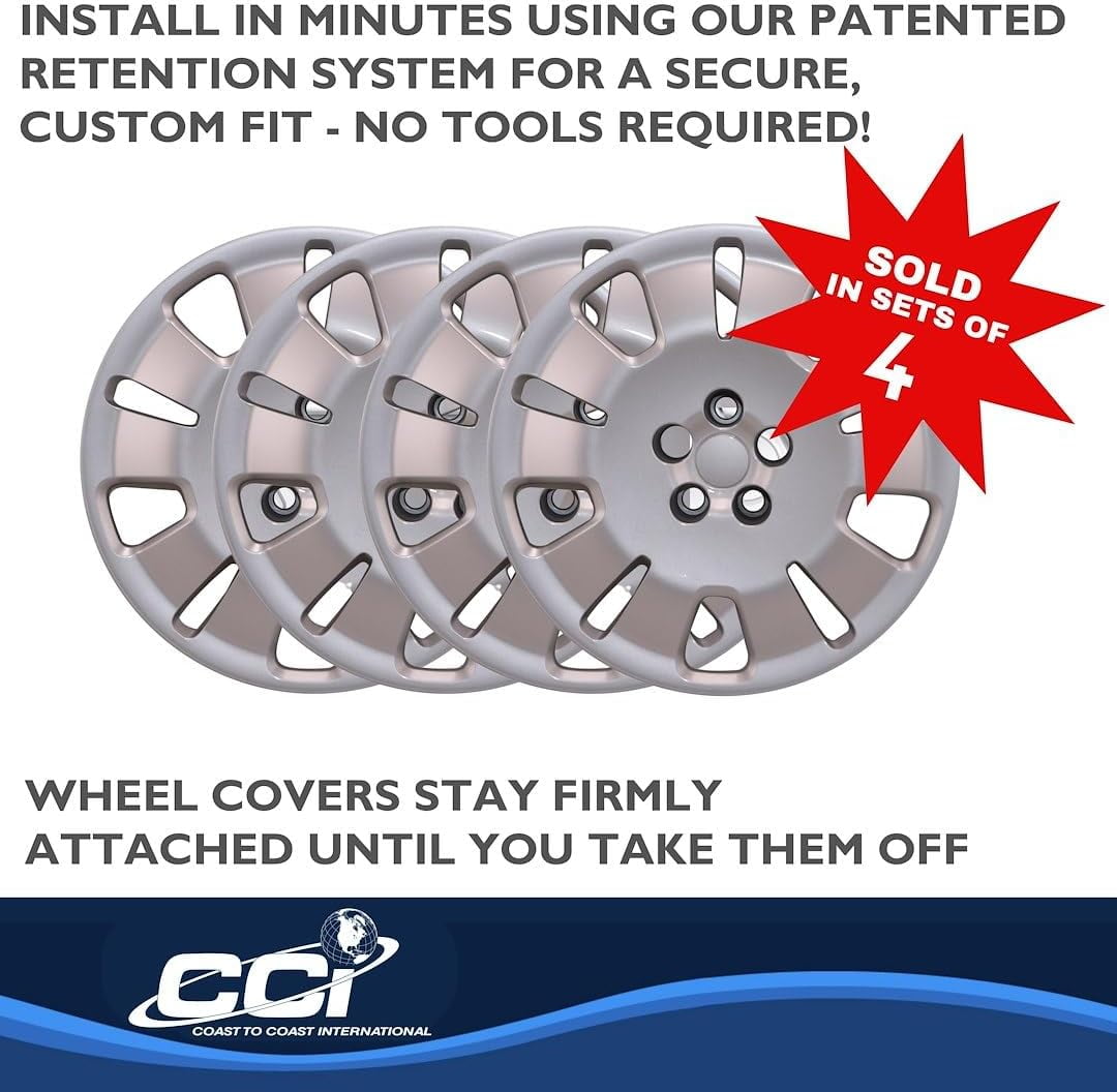 Coast to Coast IWC54416S; Wheel Cover; 16 Inch; 10 Spoke; Painted; Silver