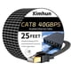 thumbnail image 1 of Cable Ethernet Ximhun Cat 8 de 25 pies, 40 Gbps, 2000 MHz, RJ45, nailon, 1 of 7