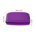 thumbnail image 2 of Soporte para Tarjetas de Crédito RFID Uxcell de Aluminio Metal para Mujeres y Hombres, Funda Dura Púrpura Plata, Paquete de 2, 2 of 6