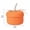 B-110712BB, variant on 1PCS Orange Cotton Rope Pumpkin Storage Basket, Decorative Twisted Stem Lid Fall Halloween Round Organizer Bin for Sundries & Decor (A)