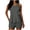 Gray, variant on Two Piece Tankini Swimsuits for Women Tummy Control Bathing Suits with Sporty Pockets Swim Shorts Swimwear
