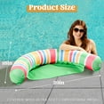 thumbnail image 6 of Joyfy 2 Packs Inflatable Pool Floats Chairs for Adults, Floating Noodle Chair with Stripes for Swimming Pool Water Chair Pool Lounger Party Floaties, 6 of 8