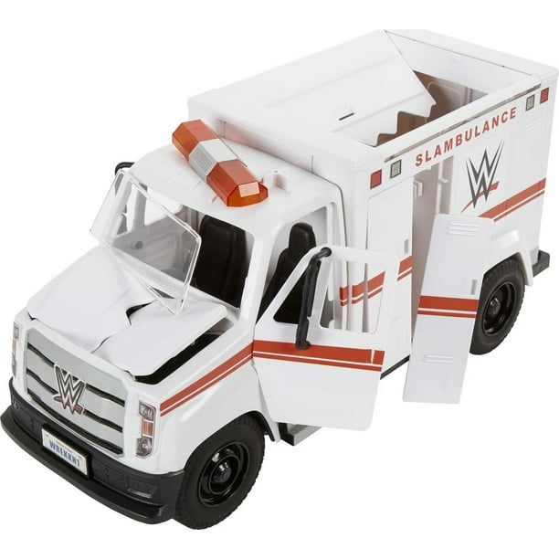 WWE Action Figure Vehicle Wrekkin Slambulance for Toy Stores