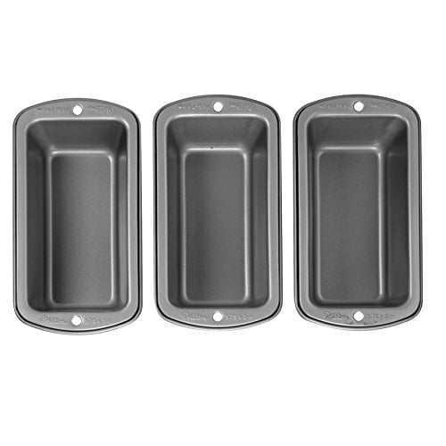 Wilton Recipe Right NonStick Mini Loaf Pan Set, 3Piece