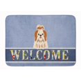 thumbnail image 1 of Carolines Treasures BB5668RUG Shih Tzu Tapis en Mousse à Mémoire de Forme Lavable en Machine Rouge Blanc, 1 of 4