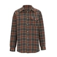 thumbnail image 1 of Erwazi Women Plaid Button Down Shirts Long Sleeve Shacket Jacket Fall Blouses Tops, 1 of 5