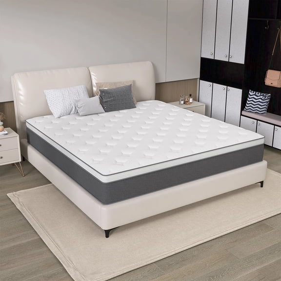 UAPEV 12 inch Hybrid Queen Size Mattress in a Box, Memory Foam and Individually Pocket Spring