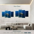 thumbnail image 4 of Elephant Stock Turtle Adventure Wall Art - Horizontal Multi Panel Canvas - Living Room Wall Decor - Animal Multi Panel - Blue And Turquoise Decor - 84" x 54", 4 of 8
