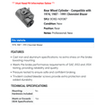 thumbnail image 2 of Rear Wheel Cylinder - Compatible with 1974, 1987 - 1991 Chevy Blazer 1988 1989 1990, 2 of 2