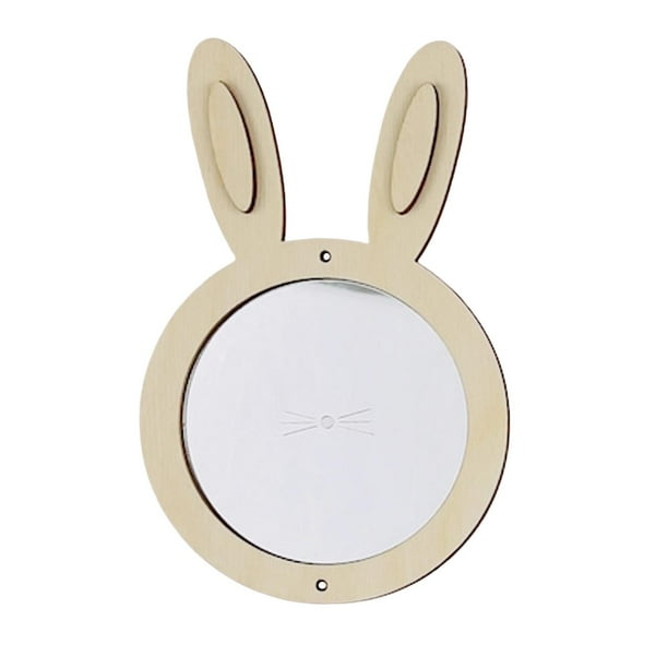 Tablero ocupado para niños, accesorios de bricolaje, material de ayuda para la enseñanza de la educación temprana, tablero de actividades de , Espejo Conejo