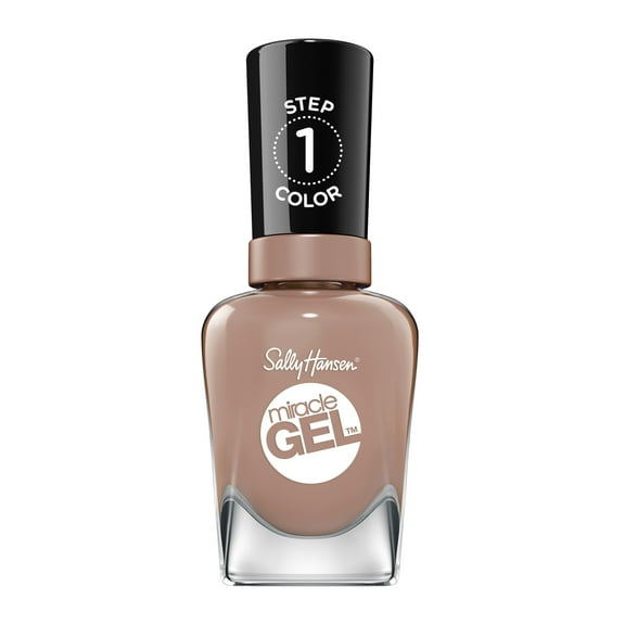 Sally Hansen Miracle Gel Nail Color Polish, Mocha Me Crazy, 0.5 fl oz, No UV Lamp Needed, Vegan