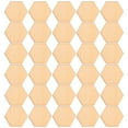 thumbnail image 6 of TOXMENT 100Pc Hexagonal Wood Slices for DIY Crafts & Home Decor, 6 of 9