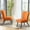Orange, variant on Andeworld Modern Armless Accent Chair Set of 2 Upholstered Living Room Slipper Chairs Club Guest Reception Couch Comfy Wingback Single Sofa for Bedroom-Orange