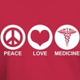 thumbnail image 3 of CafePress - Peace Love Medicine Dark T Shirt - Men's Classic Graphic Cotton T-Shirt, 3 of 4