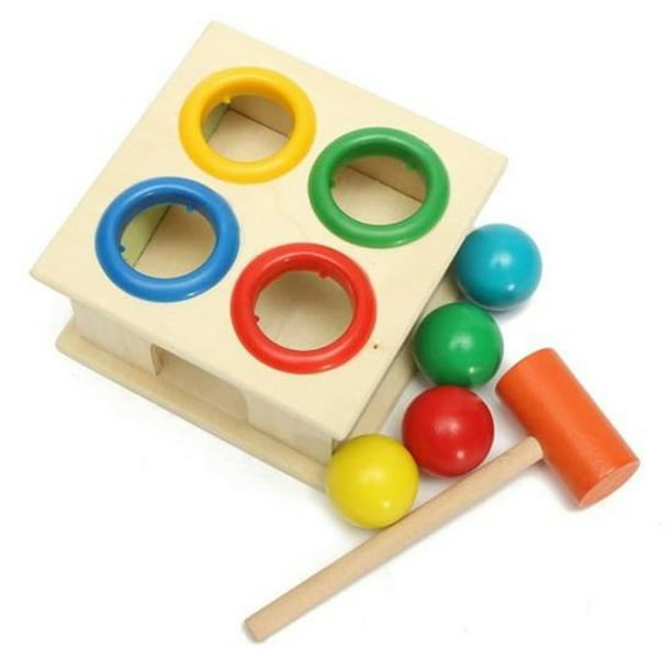 Jouets éducatifs pour bébé martelant une balle en bois marteau boîte enfants  jouet d'apprentissage précoce, jouets pour bébés, jouets pour 2 ans, jouets  pour enfants 