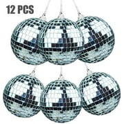 BESTSKY 12 Pcs Mirror Balls Disco DJ Dance Decorative Stage Lighting