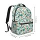 thumbnail image 2 of Easygdp Floral In Teal Mochila Ergonómica Versátil para Laptop - Múltiples Bolsillos, Correas Ajustables, Unisex para Escuela, Viajes y Actividades al Aire Libre-One Size, 2 of 5