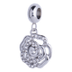 thumbnail image 1 of Charm para Pulsera LuckyLy, Dije de Flor, Acero Inoxidable y Zirconia Cúbica, Modelo Daisy plateado UNITALLA, 1 of 8