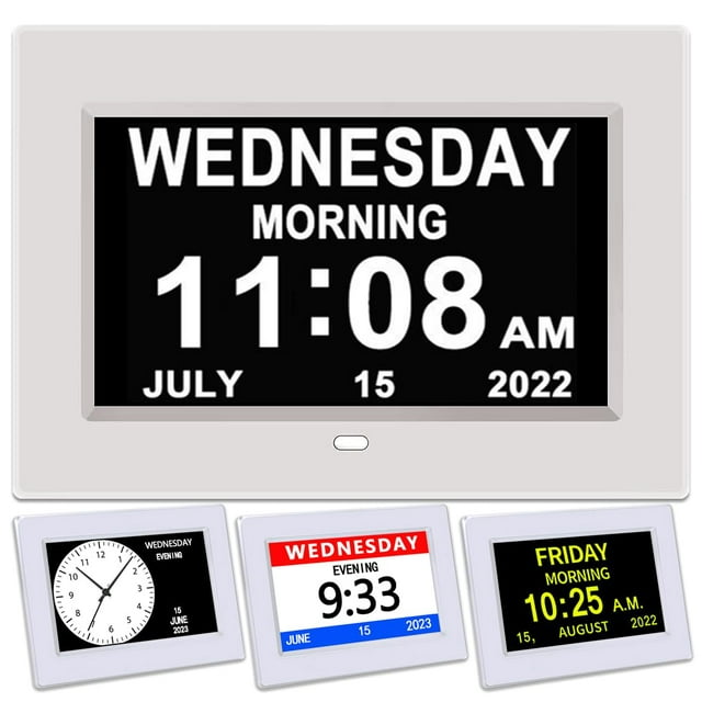 Reloj DST AINTTIME con día y fecha para personas mayores con 3 pantallas